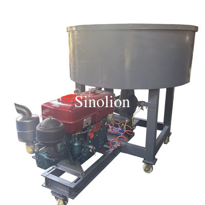 qualité  Diesel engine charcoal coal dust double wheel grinding mixer stirring equipment Fabrique