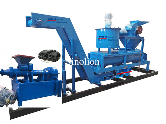 L'extrudeur de charbon de bois, la briquette, le jeu complet de la machine, l'installation libre
