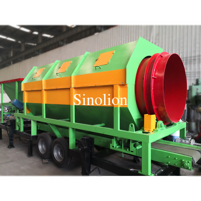 Usine d'équipement pour la sécrétion du compost à base de sable, de pierre et de trommel