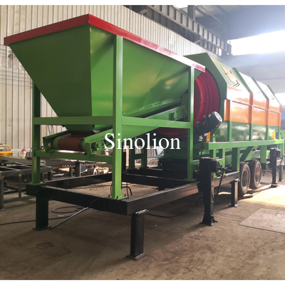Usine d'équipement pour la sécrétion du compost à base de sable, de pierre et de trommel