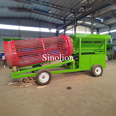 Zhengzhou Sinolion mobile charbon scie de bois de chauffage à roulement à rouleaux à tambour à écran vibrant