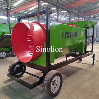 Zhengzhou Sinolion mobile charbon scie de bois de chauffage à roulement à rouleaux à tambour à écran vibrant