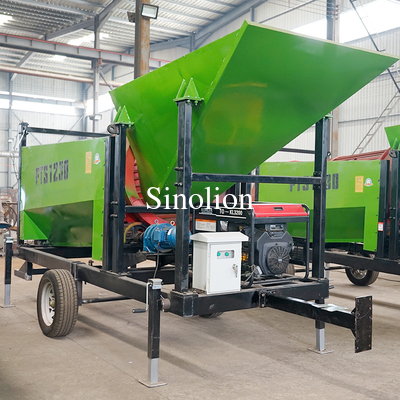 Zhengzhou Sinolion mobile charbon scie de bois de chauffage à roulement à rouleaux à tambour à écran vibrant