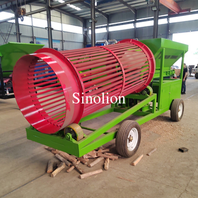 Zhengzhou Sinolion mobile charbon scie de bois de chauffage à roulement à rouleaux à tambour à écran vibrant