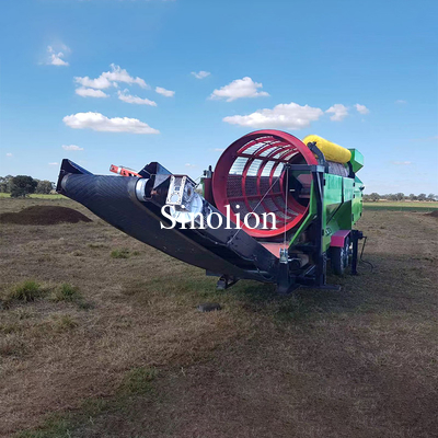 Le tri du sol supérieur/compost/bois facilité grâce à l'écran Sinolion à double couche