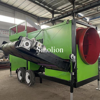 Zhengzhou Sinolion Mobile Roche pierre sable gravier compost rotatif tambour écran