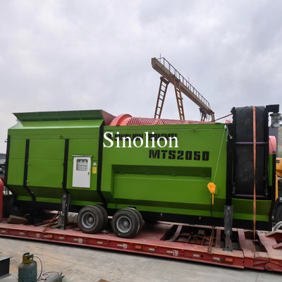 Écran à tambour à tambour avec convoyeur Zhengzhou Sinolion équipement à double tambour