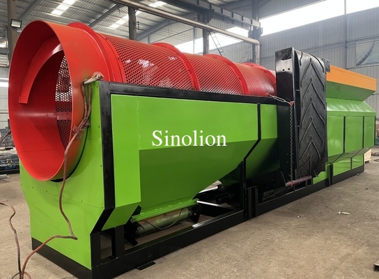 Écran à tambour à tambour avec convoyeur Zhengzhou Sinolion équipement à double tambour