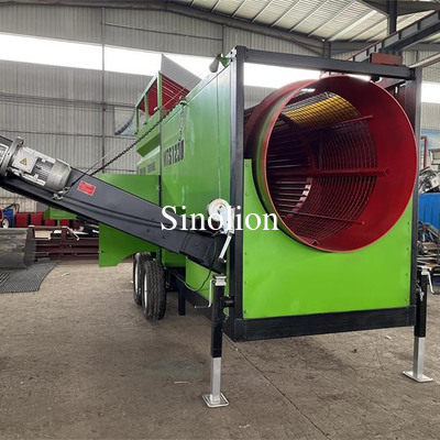 Écran à rouleaux mobiles tambour à tambour à tambour à tambour à tambour à tambour à tambour pour machine de séparation des sols de compost