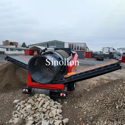 Travaux de construction Tambour mobile de compostage Tambour de tamisage Tambour pour le dépistage des matériaux