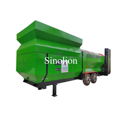 Machine de dépistage du sable à tamisage de compost rotatif de 3,3*1,9*2,15 m de taille et de dépistage du sol