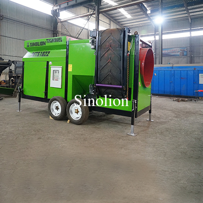 La machine à tamisage à tambour portable de couleur verte avec adaptation acceptable