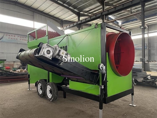 Œuvres de construction Zhengzhou Sinolion Rotary Compost Trommel Screen avec 2900 KG