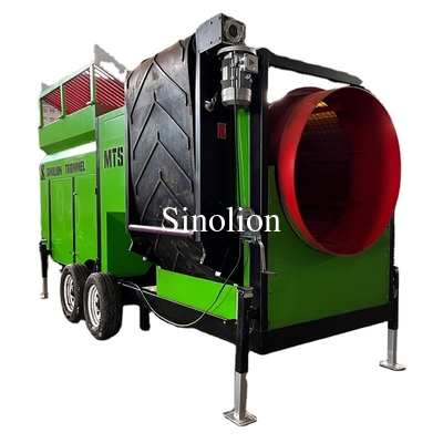 Conception circulaire avancée Bouteille de dépistage du sol à tambour mobile avec écran à tambour rotatif