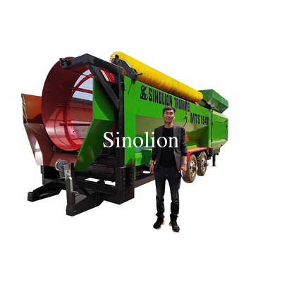 2900 KG Circulaire Mobile Trommel Screening Plant pour la machine de dépistage réciproque du sol
