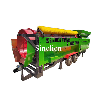 Conception d'un écran mobile de trombone de sol supérieur 6200 kg Zhengzhou Sinolion Rocks Screeners