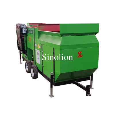 Zhengzhou Sinolion mobile écran rotatif tambour compost écran de revêtement de sol Trommel écran