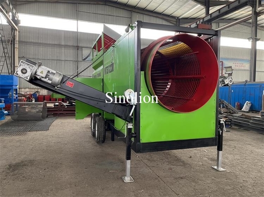 Machine de dépistage mobile à trombone de roche portable Sinolion de Zhengzhou pour l'accès au sol supérieur