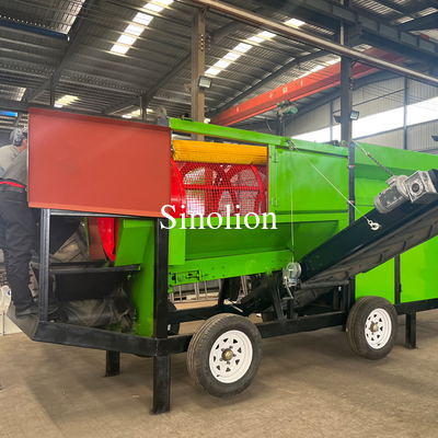 Efficacité de sélection élevée Sélecteur de compost à tambour mobile 2750 kg pour les besoins personnalisés