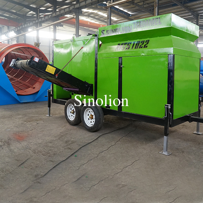 Efficacité de sélection élevée Sélecteur de compost à tambour mobile 2750 kg pour les besoins personnalisés