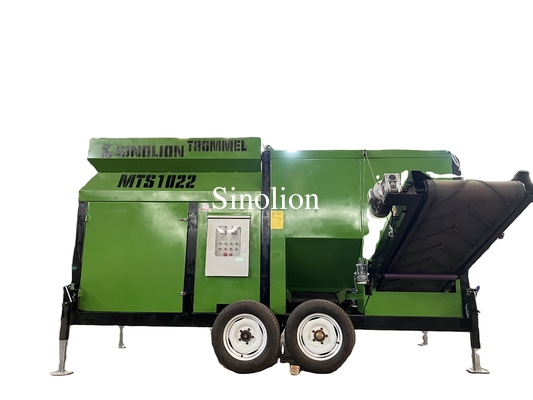 Zhengzhou Sinolion mobile écran rotatif tambour compost écran de revêtement de sol Trommel écran