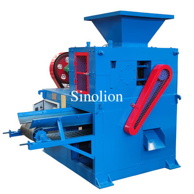Ligne de production de charbon de bois de charbon de barbecue Machine à briquette à rouleaux 15-17 ((r/min) Moteur AC fourni