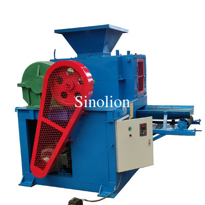 Ligne de production de charbon de bois de charbon de barbecue Machine à briquette à rouleaux 15-17 ((r/min) Moteur AC fourni