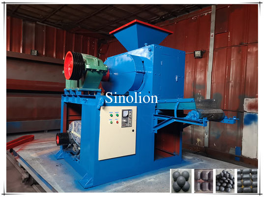 Ligne de production de charbon de bois de charbon de barbecue Machine à briquette à rouleaux 15-17 ((r/min) Moteur AC fourni
