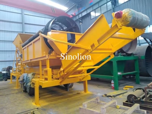 Écran de vibration de tambour pour le sable avec pompe pour le lavage du minerai minéral
