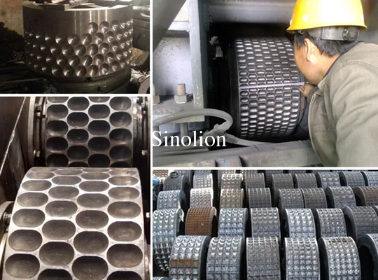 Machines de pressage à rouleaux pour briquettes de charbon