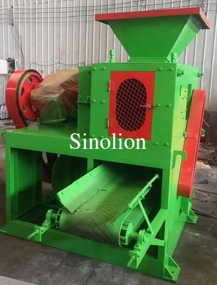 Machine de fabrication de briquettes à deux rouleaux en charbon de bois à poussière de charbon de bois en forme ovale ronde