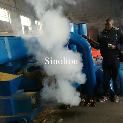 Machine de fabrication de briquettes à base de bois de biomasse, de sciure de bois utilisée, de coquilles de riz et de charbon de bois