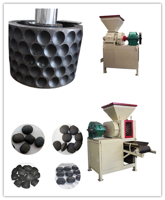 65Mn 56-58HRC Dureté rouleaux en forme de boule de carbone noir poudre rouleau presse briquette machine