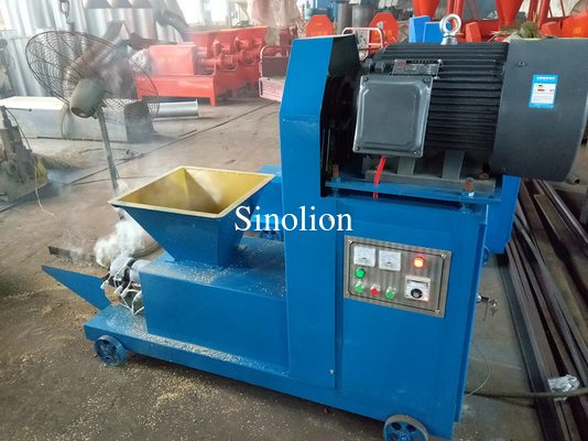 Machine à hélices à vis de bonne qualité, machine à briquettes à la coque de riz, machine à barres creuses