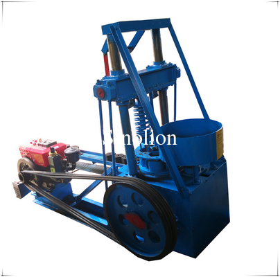 Moteur diesel presse à nid d'abeille hexagonale machine à briquettes de charbon de bois
