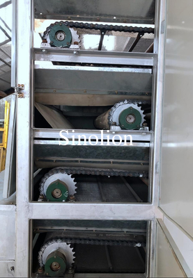 2022 Dernière technologie ligne de séchage de briquette de charbon de bois de charbon de chaîne de plaque convoyeur sécheur