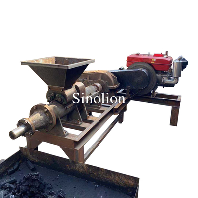 Moteur diesel charbon de bois charbon de charbon d'eau extrudeuse à bâton de briquette usine