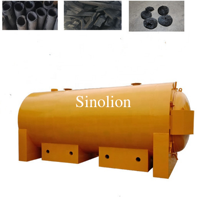 Système de purification de fumée d'usine coquille de bambou de noix de coco charbon de bois flux d'air horizontal fourneau de carbonisation prix d'usine