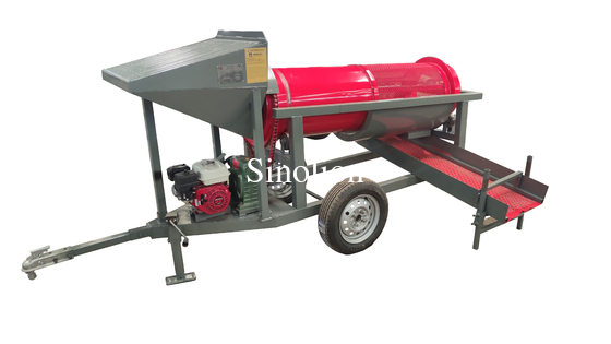 Vente d'une usine mobile de lavage de minerai d'or, petit modèle, avec écran à trommelles en or placé